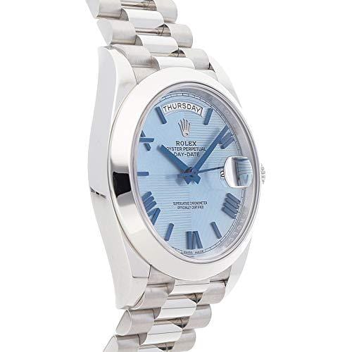 Rolex Day-Date Mechanical (Automatic) Ice Blue Dial Mens Watch 228206 (Certified Pre-Owned)