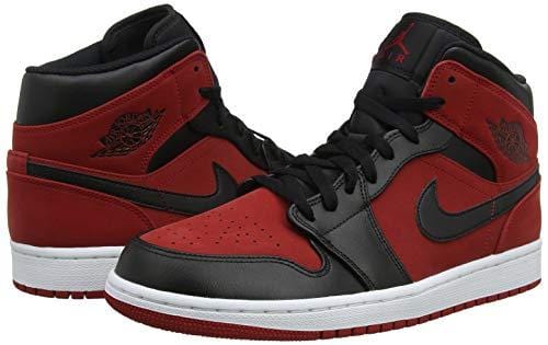 NIKE Jordan Men's Air Retro 1 Basketball Shoe, Gym Red/Black-White (610), 13