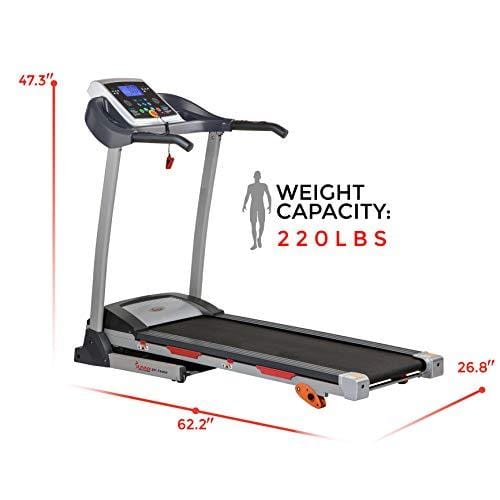 Sunny Health & Fitness Treadmill Folding Motorized Running Machine