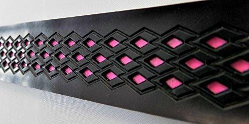Prolite No-Sweat Diamond Grip (Pink Underlay) for Pickleball Paddles, Racquetball, Squash, Platform Tennis, Badminton and More