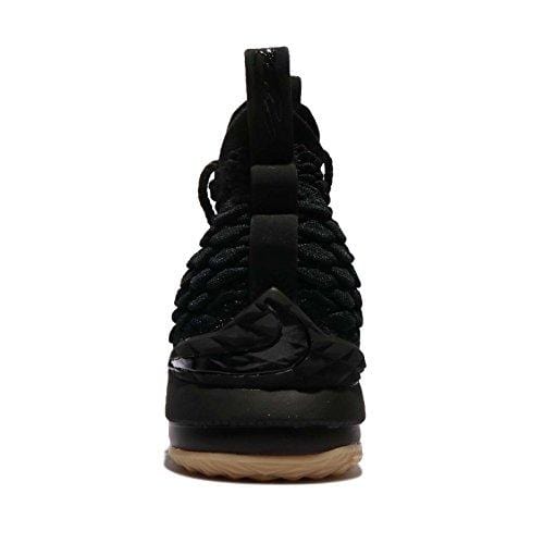 Nike Kid's Lebron XV GS, Black/Black/Gum, Youth Size 5