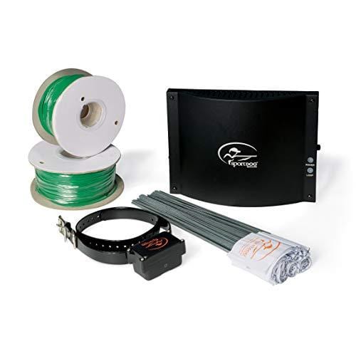 SportDOG Brand In-Ground Fence Systems - Waterproof Collar with Tone, Vibration, and Shock - Expandable to Contain Unlimited Dogs in up to 100 Acres - Remote Trainer Option
