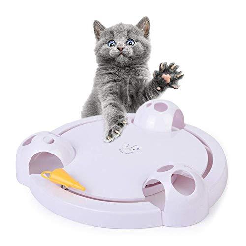 Running Pet Cat Toy, Interactive Automatic Toy for Cat or Kitten, Adjustable Electronic Battery Operated Toy