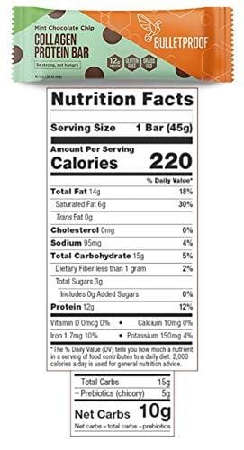 Bulletproof Collagen Bars Flavor Bundle | 10 Bars, 5 Flavors | Bulletproof Collagen Protein Bars Chocolate Fudge Brownie, Chocolate Chip Cookie Dough, Vanilla Shortbread, Lemon, Mint Chocolate Chip