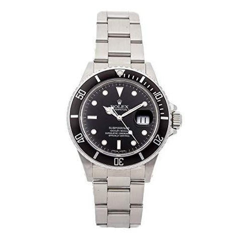 Rolex Submariner Mechanical (Automatic) Black Dial Mens Watch 16800 (Certified Pre-Owned)