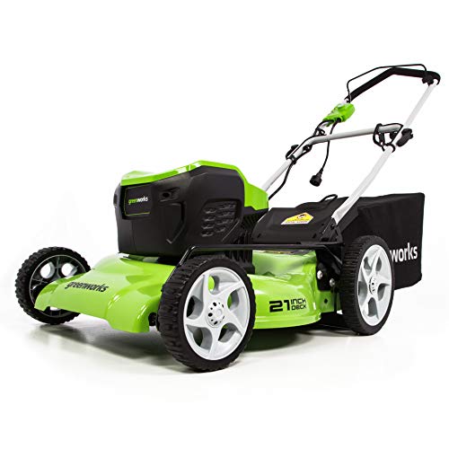 Greenworks 21-Inch 13 Amp Corded Electric Lawn Mower MO13B00
