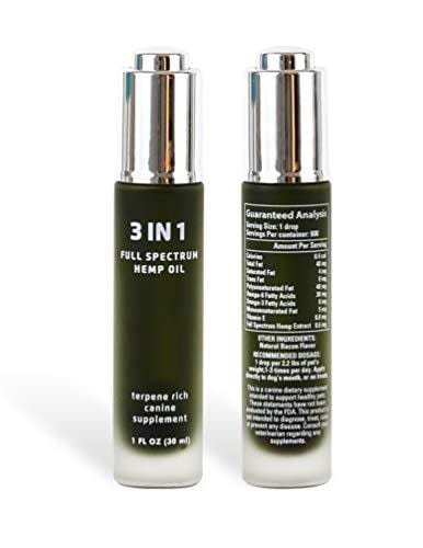Hemp Oil For Dogs - Terpene Rich Full Spectrum Hemp Oil for Dog Anxiety Relief, Dog Joint Pain Relief & Joint Support for Dogs, and Dog Immune Support. Contains Human Grade Ingredients.