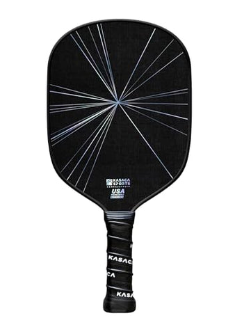 KASACA Pickleball Paddle Graphite Friction Textured Surface Fiber Pickleball Paddles Carbon Fiber Pickleball Paddles USAPA Approved Pickle Ball Paddle 16mm Thickness Single Pickleball Racket
