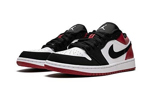 Jordan Air 1 Low (White/Black-Gym Red,9)