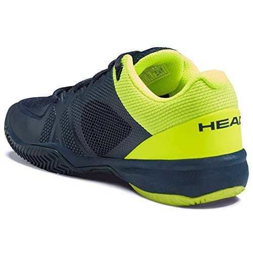 HEAD Junior Revolt Pro 2.5 Kid's Tennis Shoes, Dark Blue/Neon Yellow (5.5 US)