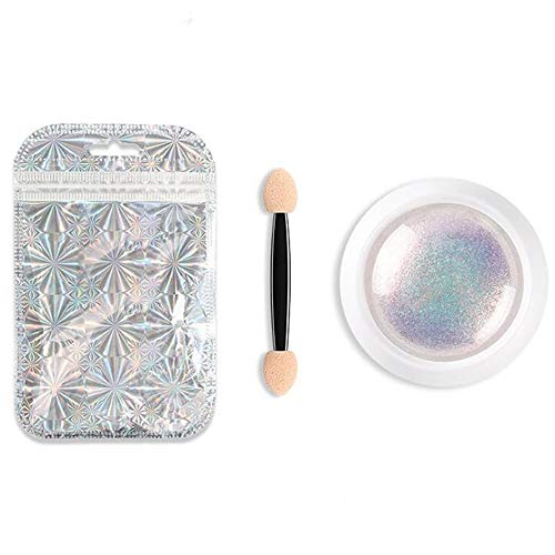 1 Piece Mermaid Nail Glitter Powder Pearl Shell Shimmer Powder Glimmer Dust Pretty Shimmer Laser Glitters Nail Art Decorations Champaign Gold Holographic Nail Flakes Rainbow Pink (Pearl Shell Powder)