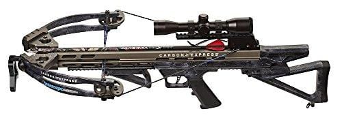 Carbon Express Intercept Supercoil LT Crossbow Kit (Rope Cocker, 3 Arrow Quiver, 3 Crossbolts, Rail Lubricant, 3 Practice Points, 4x32 Deluxe Lighted Scope), Kryptek Typhon Camo (NEW 2015 Model)