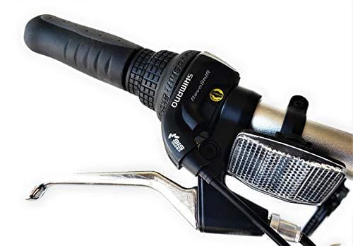 Totem Electric Bicycle 250W Commuter Series 20" Folding Bike w/Removable 36V Battery, 5 Level Pedal Assist and Pedal-Free Mode, USB Charging Port, Lightweight 44 lbs, Ships Fully Assembled - White