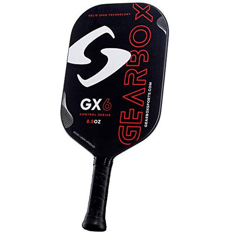 Gearbox GX6 Control 8.5oz 3-15/16in Carbon Fiber Red Pickleball Paddle