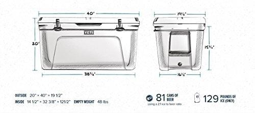 YETI COOLERS 10125020000 Tundra 125 Cooler, White