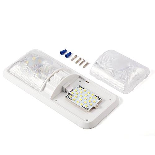 Kohree 12V Led RV Ceiling Dome Light RV Interior Lighting for Trailer Camper with Switch, White, 600 Lumens