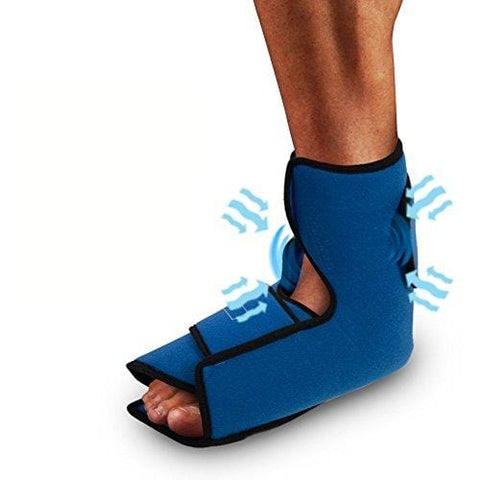 Compression Gel Wrap For ANKLE Pain Relief. Reusable Cyro Cold Therapy Is Colder Than Ice For Long Lasting Pain Relief From Spasms, Swelling And Sore Muscles. Consistent Temperature For Hours.