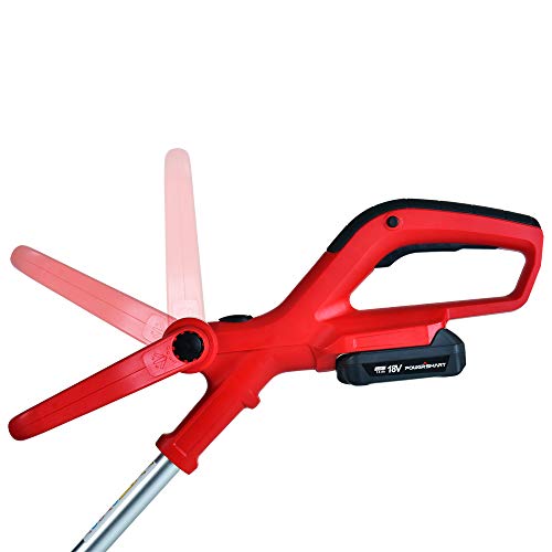 PowerSmart 20 Volt Lithium-Ion Cordless String Trimmer/Edger with Easy Feed, Includes One Battery & Charger,PS76110A
