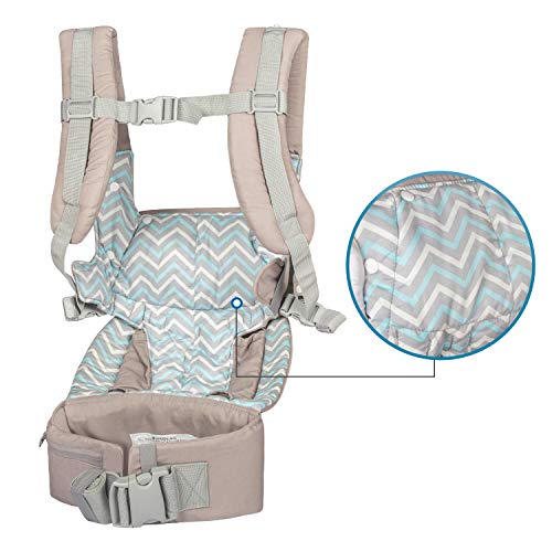 Labi Premium Cotton Baby Carrier with Adjustable Bucket Seat, Ergonomic All Position Baby Backpack with Tuck Away Hood, One of The Most Comfortable Baby Carrier Wrap for Infant & Toddler