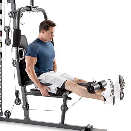Marcy150lb. Stack Home Gym with Pulley, Arm, and Leg Developer Multifunctional Workout Station for Home Gym Weightlifting and Body Building MWM-4965