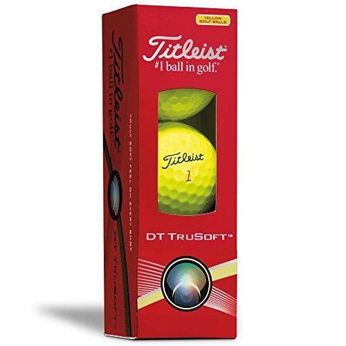 Titleist DT Trusoft Prior Generation Golf Balls, Yellow (One Dozen)