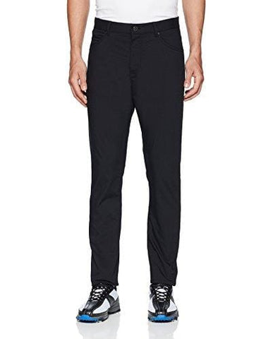 NIKE Men's Flex Slim 5-Pocket Golf Pants, Black/Wolf Grey, Size 32/30