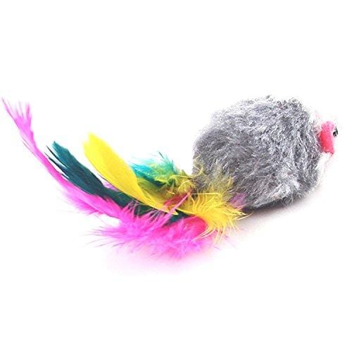Aftermarket Furry Pet Cat Toys Mice, Cat Toy Mouse, Pet Toys for Cats, Cat Catcher for Feather Tails, 10 Counting