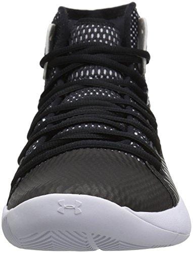 Under Armour Men's Drive 5 Basketball Shoe, Black (003)/White, 9.5