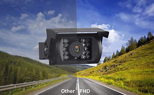 FHD 1080P Digital Wireless Backup Camera Kit, No Interference, IP69 Waterproof Wireless Rear View Camera and 7 Inch LCD Wireless Reverse Monitor for Rv/Truck/Trailer/Bus/Pickup/Van