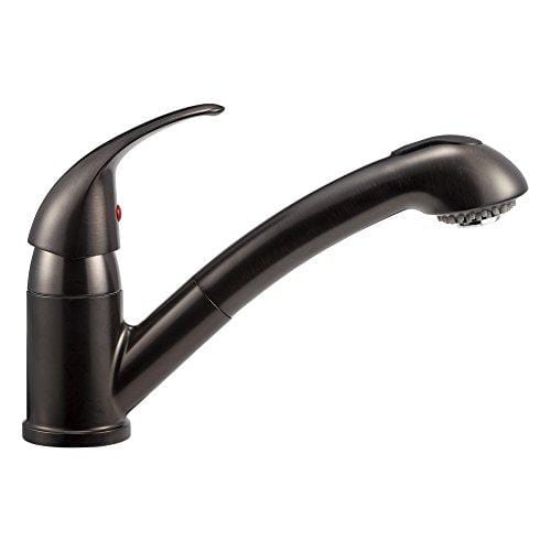Dura Faucet Pull-Out RV Kitchen Faucet for Recreational Vehicles, Motorhomes, Campers, Trailers, and 5th Wheels - Features Easy Installation (Venetian Bronze)