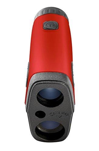 Callaway 200 (Red) Golf Rangefinder Bundle | Includes Ultra-Compact Golf Laser Rangefinder, PlayBetter Microfiber Towel and Two (2) CR2 Batteries