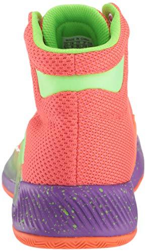 adidas Unisex Pro Bounce Madness 2019, True Orange/Solar Green/Shock red, 3.5 M US Big Kid