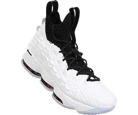 Nike Kids' Grade School Lebron 15 Basketball Shoes (6, White/Black/Red)