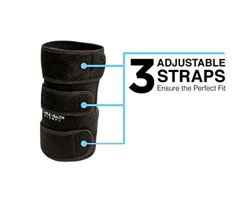 Knee Support Sleeve Wrap By Simple Health, Adjustable Compression Brace for Magnetic Pain Relief with Neoprene Copper