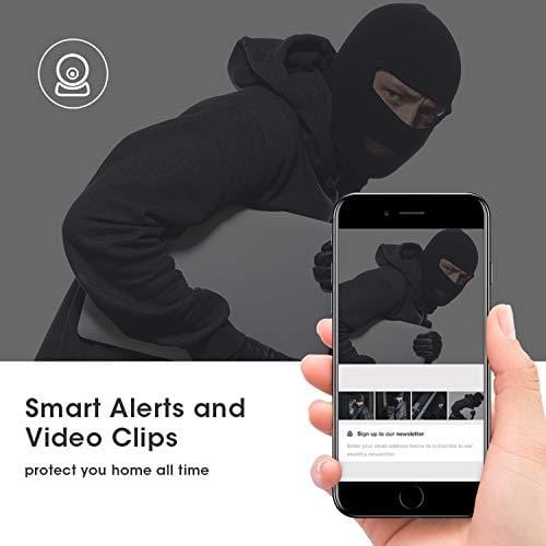 VINSION 1080p Wireless WiFi IP Camera with 3D Navigation Panorama, Home Security Surveillance Video Camera for Baby/Elder/Pet/Nanny Monitor with Night Vision and Two Way Audio