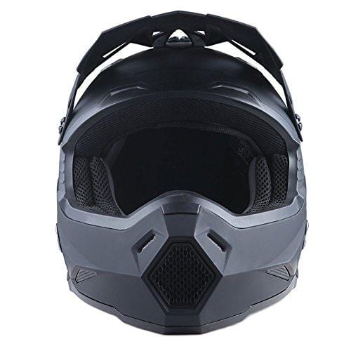1Storm Adult Motocross Helmet BMX MX ATV Dirt Bike Helmet Racing Style HF801; Matt Black