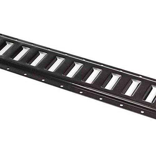 Four 8-ft E Track Tie-Down Rail, Powder-Coated Steel ETrack TieDowns, Horizontal 8' E-Tracks, Pack of 4 Bolt-On Tie Down Rails for Cargo on Pickups, Trucks, Trailers, Vans