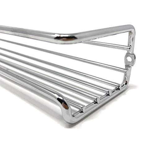 Unum Chrome Wall-Mount/Cabinet Door Spice Rack (x4) - Single Tier Hanging Spice Organizers/Racks for Pantry, Kitchen Wall/Cupboard, Over Stove, and Closet Door Storage - 11 3/8"L x 3"D x 2"H