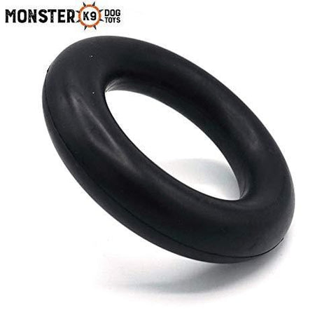 Ultra-Durable Chew Toy - Lifetime Replacement Guarantee - Tested by Pitbulls, German Shepherds, & other Aggressive Chewers & Large Dogs - Tough Strong Durable Natural Rubber - 100% Safe & Non-toxic