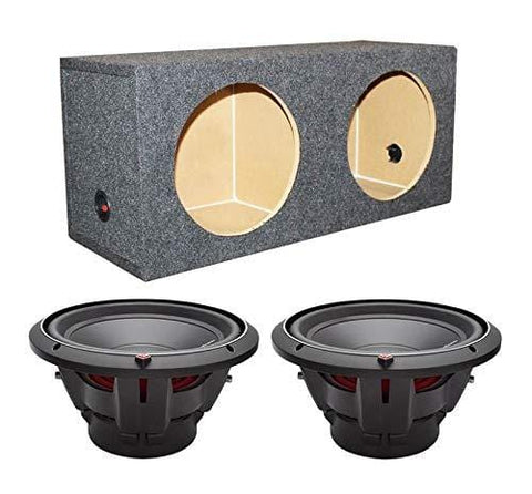2) Rockford Fosgate P2D2-12 12" 1600W Car Subwoofers Sub + Dual Sealed Sub Box