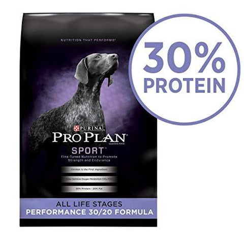 Purina Pro Plan High Protein Dry Dog Food; SPORT Performance 30/20 Formula - 37.5 lb. Bag
