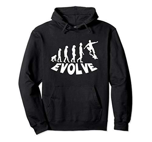 Evolve or Die. Cool Novelty Skateboard Hoodie.