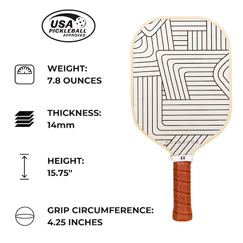 Holbrook Pickleball Paddles - Soho Design | Performance Series | Carbon Fiber/Graphite Blend Surface | Polypropylene Honeycomb Core | Quality & Design Meet Pickleball