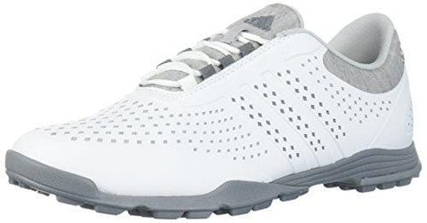 adidas Women's Adipure Sport Golf Shoe, White/Grey, 7.5 Medium US [product _type] adidas - Ultra Pickleball - The Pickleball Paddle MegaStore
