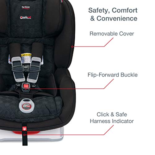Britax Boulevard ClickTight Convertible Car Seat - 2 Layer Impact Protection - Rear and Forward Facing - 5 to 65 Pounds, Circa