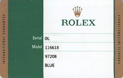 Rolex Men's Submariner Automatic Blue Dial Oyster 18k Solid Gold