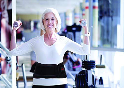 Beqo Back Brace for Lower Back Pain with Removable Lumbar Pad | Back Pain Relief Support Belt for Men & Women | Secure Fastener, Non-Slip Silicone Straps, Breathable Mesh, Adjustable Panels - Size L