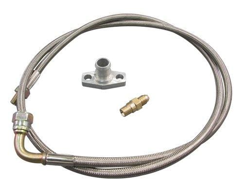 Universal Turbo Oil Feed Line Kit – 100cm M10x1.0 – For Garrett GT15, GT17 – With 1/8NPT Tee – By MAMBA