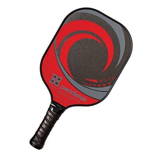PaddleTek Tempest Wave Pickleball Paddle (Red) [product _type] Paddletek - Ultra Pickleball - The Pickleball Paddle MegaStore