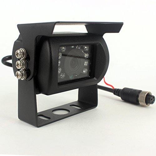 Camnex Car Backup Camera System 9" Monitor Build-in DVR Recorder with Quad Split Screen Rear View Camera System Kit for Truck Van Caravan Trailers Camper Bus RV Harvester